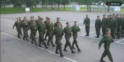 Official Russian army marching training video