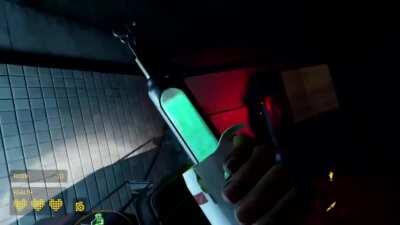 Even the syringes have the fancy fluid shader!