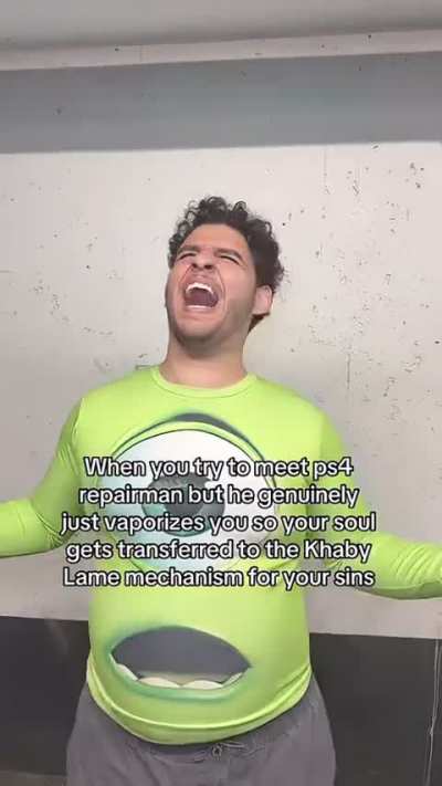 ps4 repairman turn gooner to khaby lame medicine