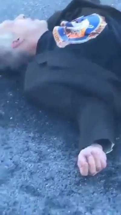 Conan th' Cimmerian wannabe trys to fight a JOGBOT Wizard with a nightly blade(stick).