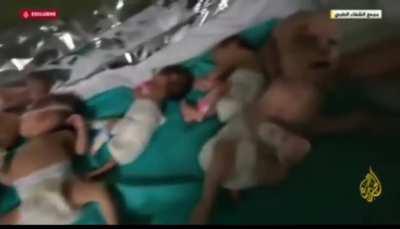 Al Shifa Hospital is occupied. And this is what occupation looks like. This what it has looked like for over 75 years. Doctors cannot care for these children because they cannot move freely around the hospital. The children were removed from incubators an