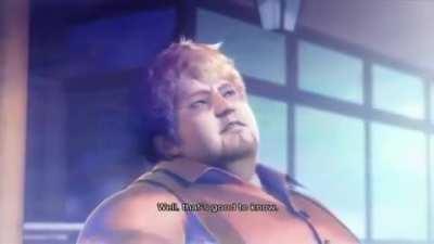 Ganryu punching air right now