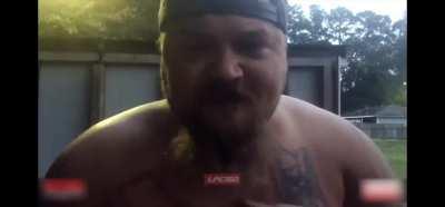 Attempting to eat pigs feet