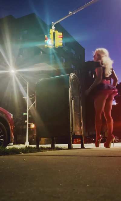 Slutwalk in stilettos after taking raw black dick all night💦😵‍💫