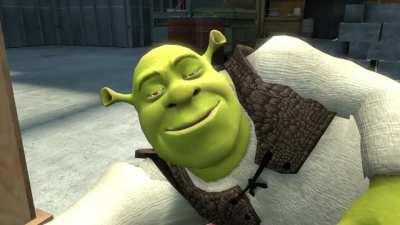 Shrek going pokeballsdeep