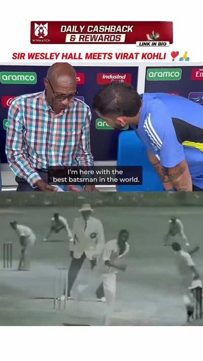 Virat Kohli met former West Indies pacer Sir Wesley Hall with an heartwarming gesture 
