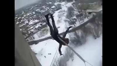 Russian rope swing