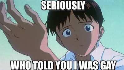 Rei and Asuka bullying Shinji some more