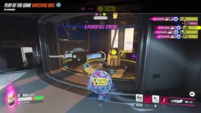 Ball off the top rope tactic finally paid off