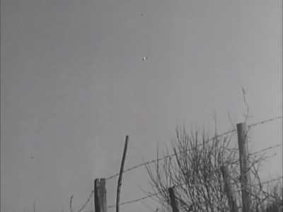 88mm Flak battery brings down a US bomber over Italy in 1944