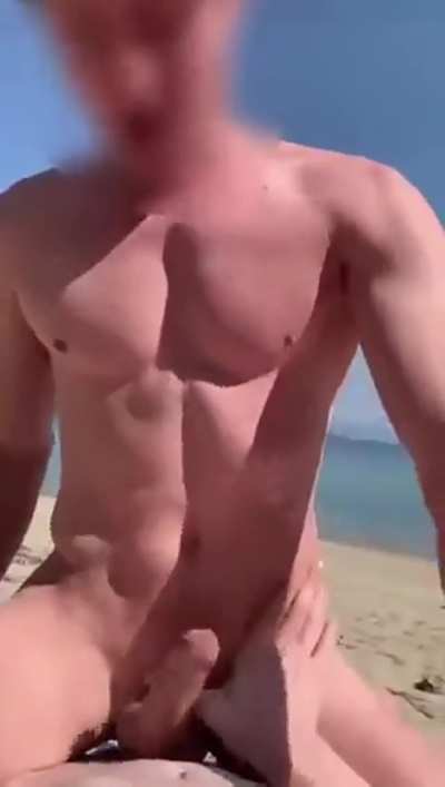 Drilling the precum out of jock