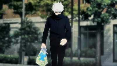 Idk if this is too obvious or if it's been posted before, but Gojo's ability stops the rain for him in the opening