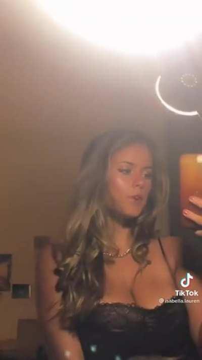 Her tits are falling out