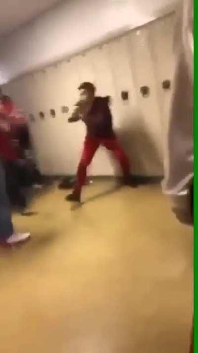 Hallway fight