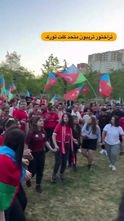 Tractor football team celebration