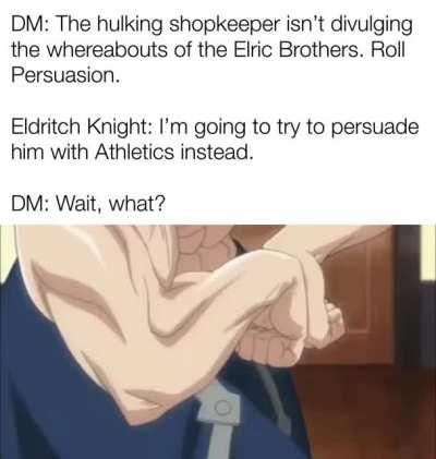 Don’t doubt the integrity Colonel Armstrong’s muscles.