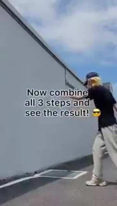 How to wallflip in three steps