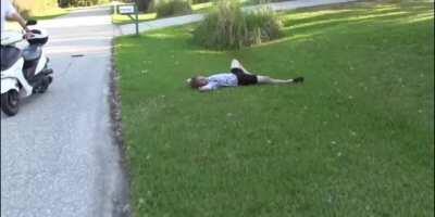 The goat himself. Danny Duncan, coming off a skateboard being pulled by a scooter at 30mph. 