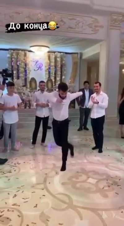 Either the floor is burning hot or these dudes have some legit moves