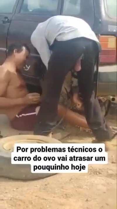 Olha o carro do ovo! 