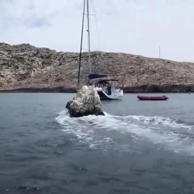 How big a mistake is it to post this here ? A rock boat - what kind of rock is the boat imitating?