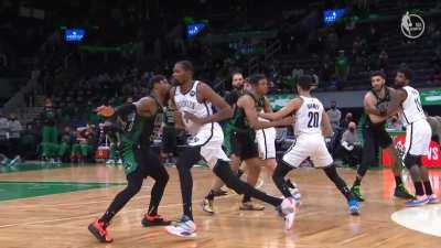 [Highlight] Refs overturn the offensive foul on KD and call a blocking foul on Smart