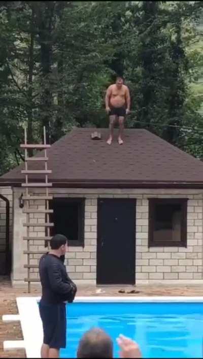 I think he expected that the roof gave a bounce instead of break.