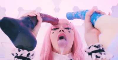 CowGirl Loves Monster Dildos