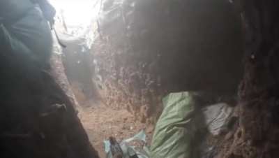 Intense trench battle from the perspective of Ukrainian soldiers 