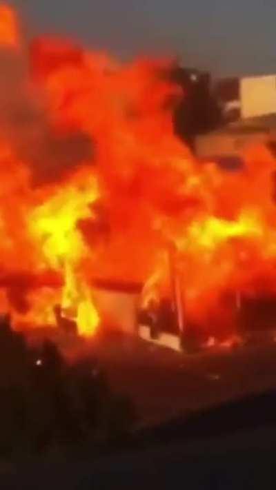 Cara shouldn't burn near a gas station