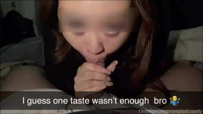 You can’t be mad babe! He just tastes so much better..