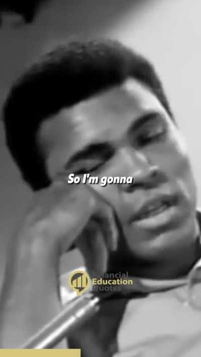 You Have To Work For It - Muhammad Ali