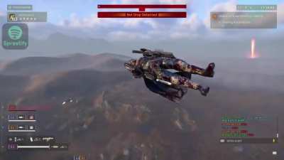 A Helldiver salutes until the bitter end, even in the face of certain death.