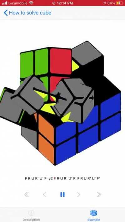 So I forgot how to solve a Rubik’s cube and returned to the tutorial