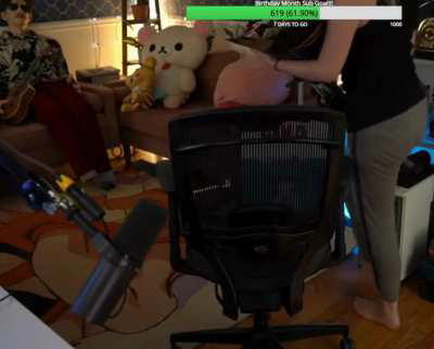 Gina from her Twitch stream