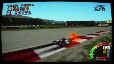 Gran Turismo track looking better in CTR than its own game (GT2)