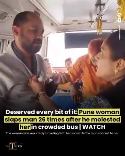 Pune woman slaps man 26 times after he molested her in a crowded bus