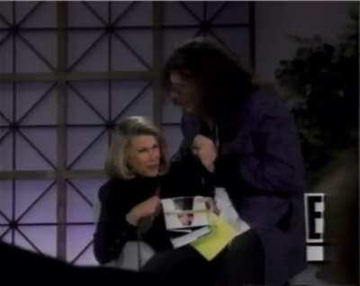 Backstage for the Joan Rivers show 1993