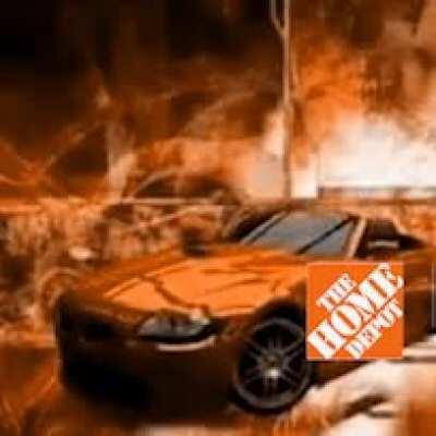 Home Depot drip car