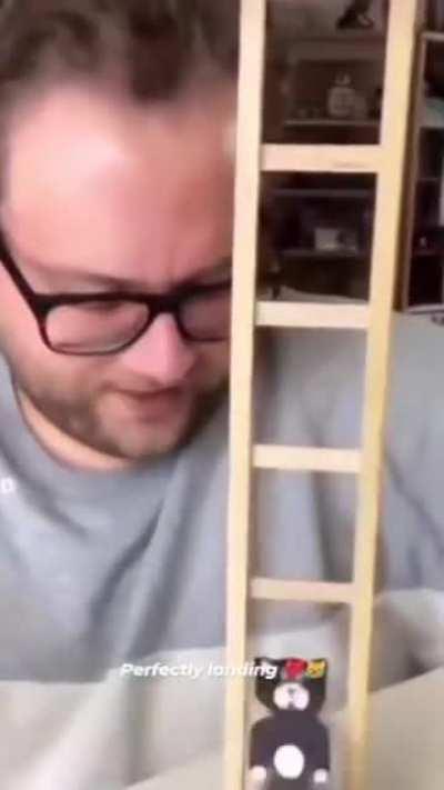 He falls down all by himself