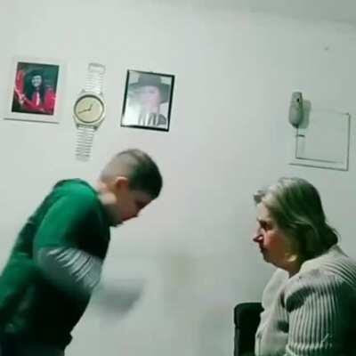 Just a CHAD taking out his grandma