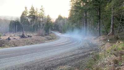 Something something social distancing. 3rd gear downhill death drift