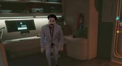 Borat in Cyberpunk