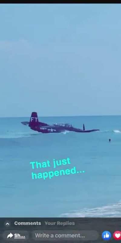 Just happened in my hometown, imagine being that guy in the water