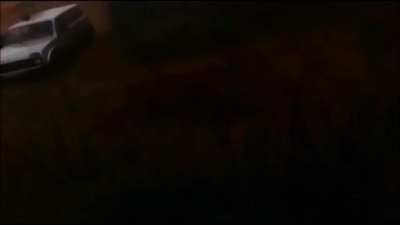 Russian helicopter pilot accidentally fires missiles at observers during a military exercise