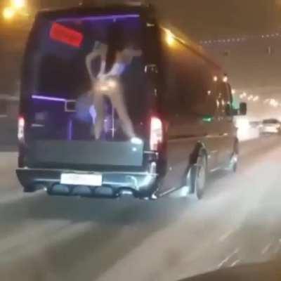 A highway table dancing club