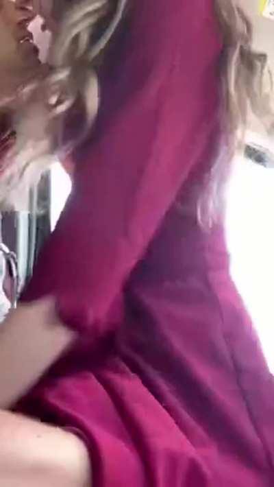 The way her body moves under her bridesmaid dress