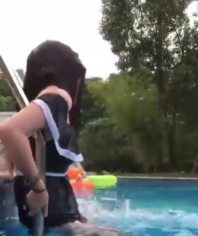 HMC while I flip my hair back like a mermaid