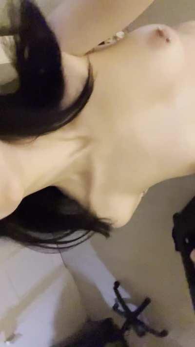 Sometimes I just have to show off my tiny tits