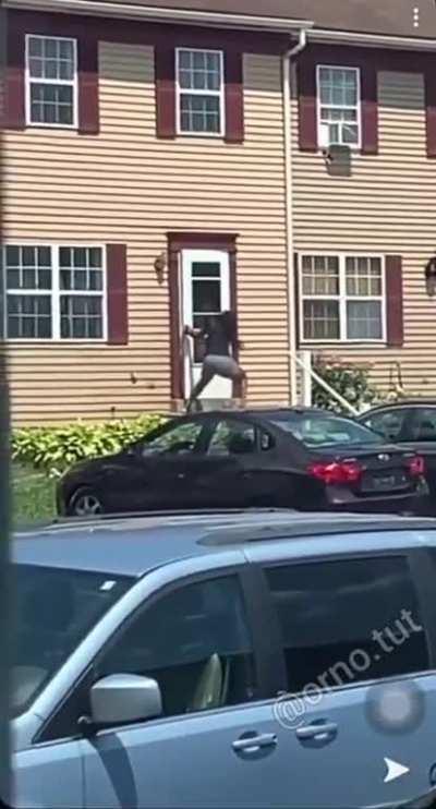 I now understand why a man was running away from her.